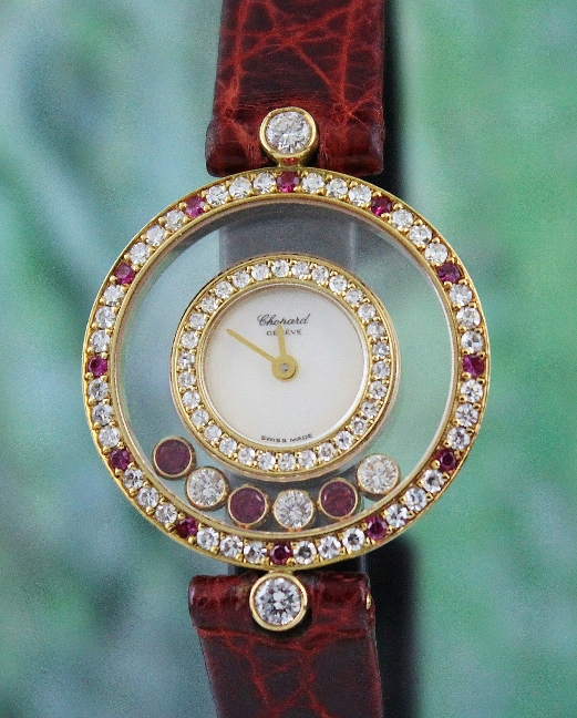 (image for) Chopard 18K Solid Yellow Gold Happy Diamond Watch / 203957